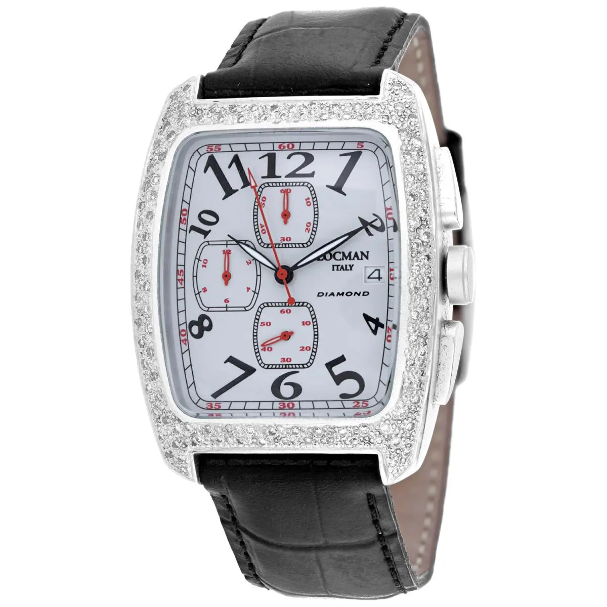 Locman Women`s Diamond Classic Grey Dial Watch - 487AG2D/BK by Locman Italy