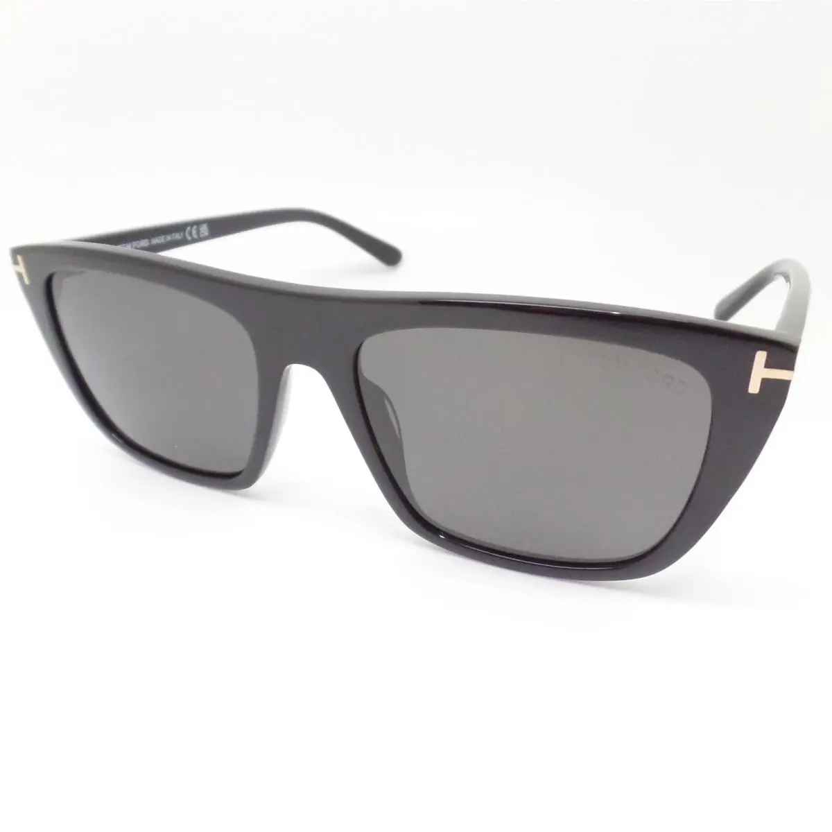 Aslan TF 1175 01A Black Grey 56mm Sunglasses by Tom Ford