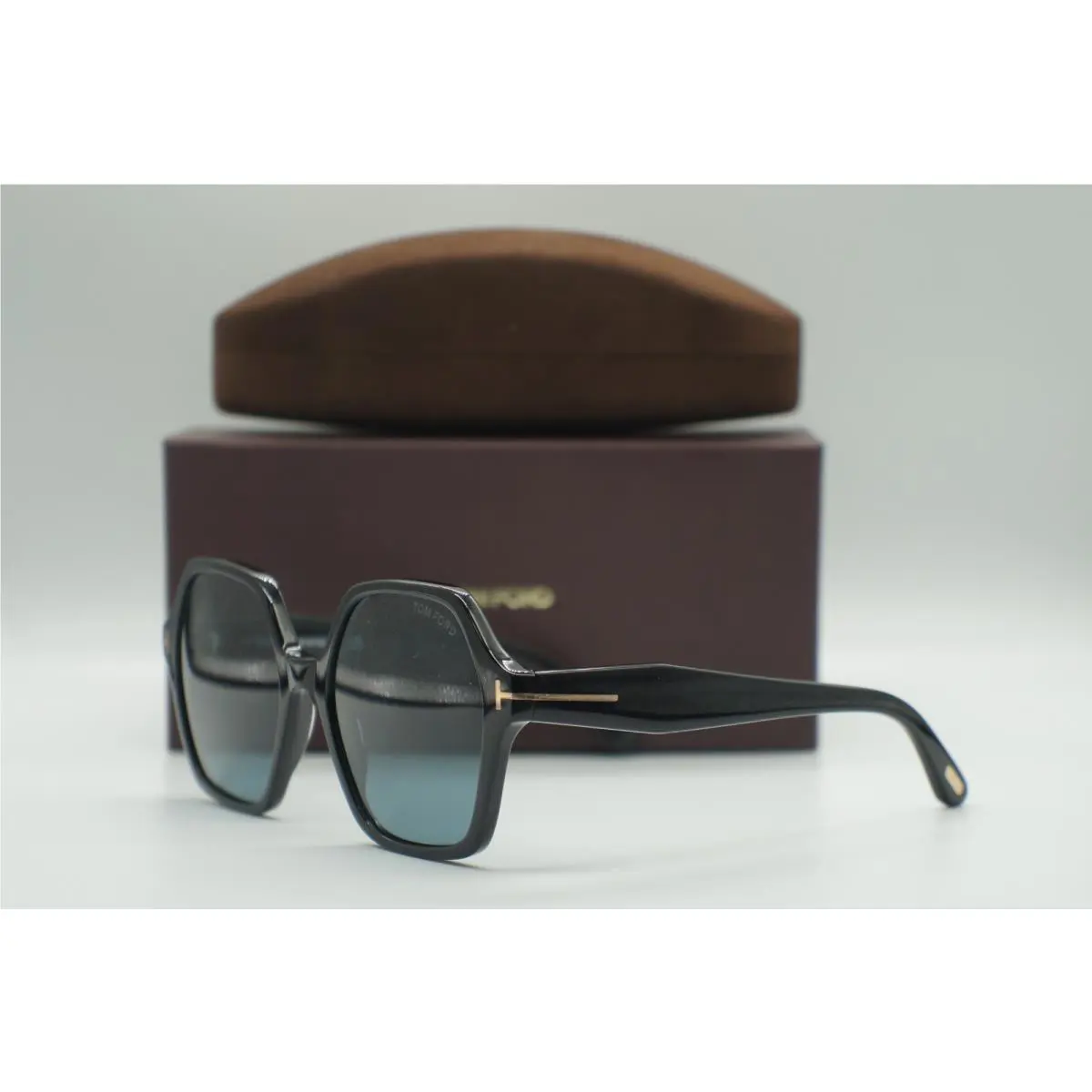 Tom Ford TF 1032 01A Shiny Black Smoke Sunglasses Frames 56-19