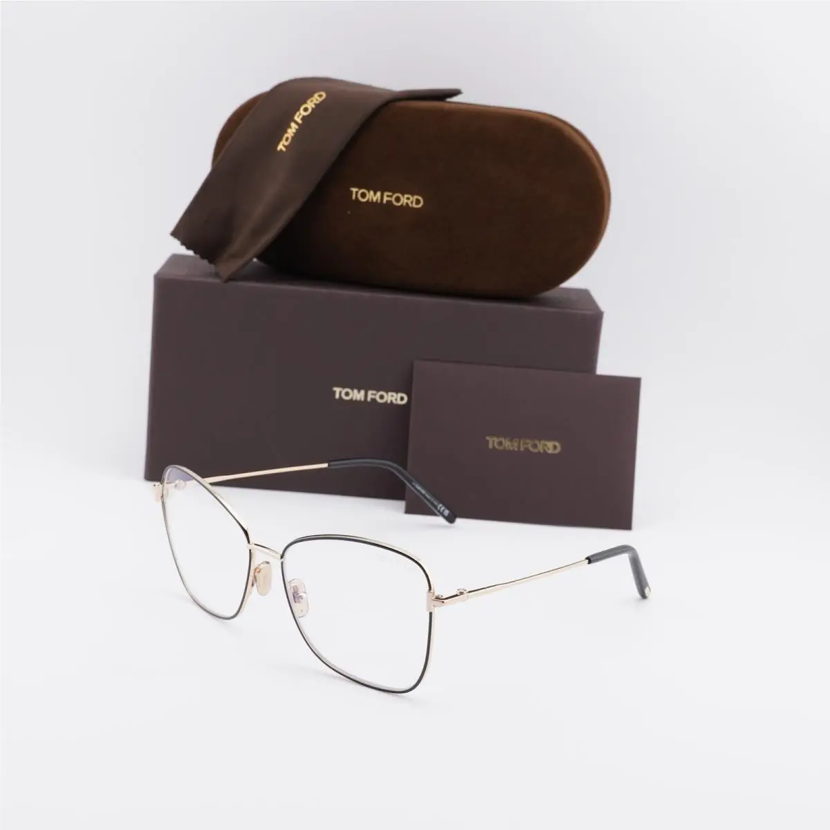 Tom Ford FT5906-B 001 Shiny Black 55mm Eyeglasses