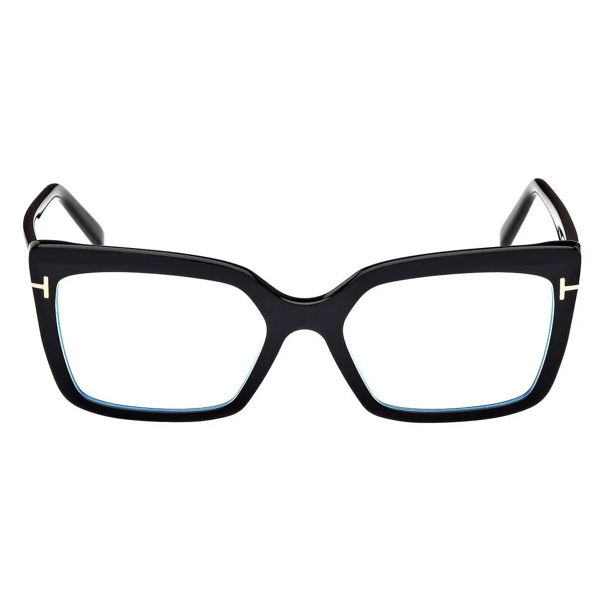 Tom Ford FT5991-B Eyeglasses Female Shiny Black 55mm