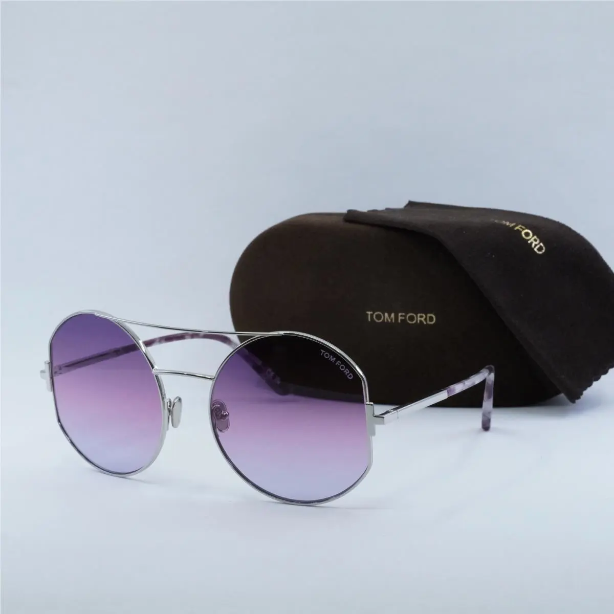 Tom Ford FT0782 16Y Shiny Palladium/bursd Violet Gradient 60-20-140