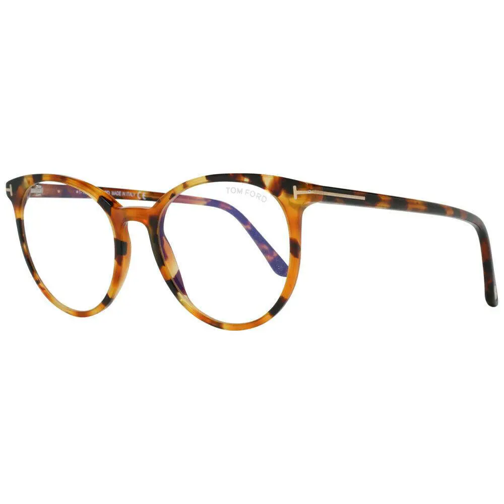 Tom Ford FT5575-B 056 Tortoise / Blue Block 53mm Eyeglasses TF5575-B