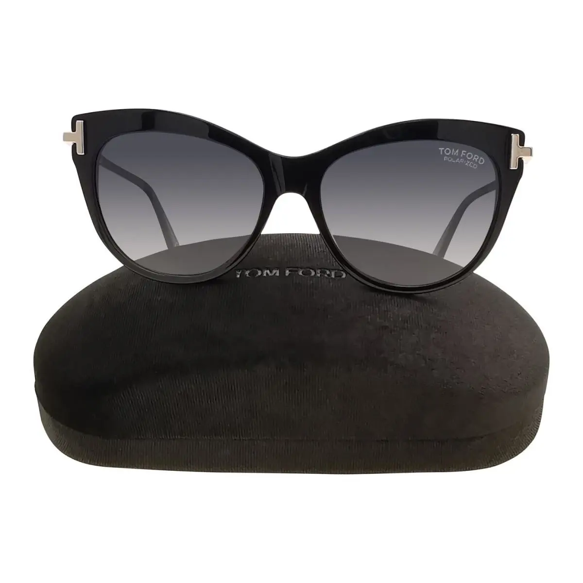 Tom Ford Sunglasses TF 821 FT0821 Kira 01D Black/gold Polarized Women Oversized