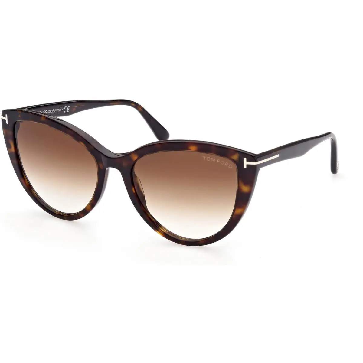 Tom Ford FT0915 52F ISABELLA-02 Shiny Dark Havana / Gradient Brown 56 MM