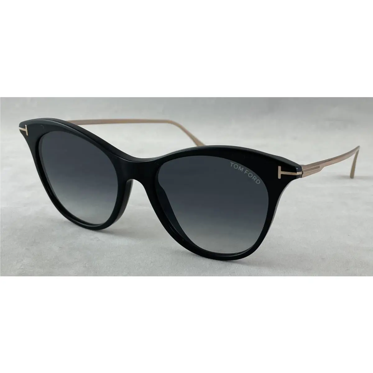 Tom Ford Micaela TF662 TF 662 01B Transperant Black Sunglasses 53-17-145