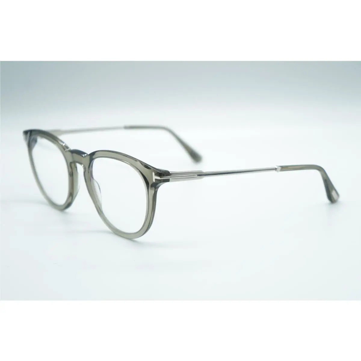 Tom Ford TF 5905-B 096 Transparent Gray Eyeglasses Frames 49-21