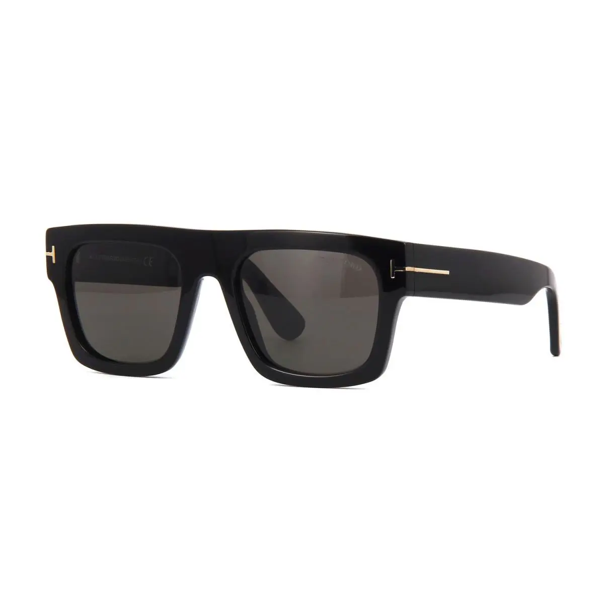 Tom Ford Fausto FT 0711 Black/smoke 01A Sunglasses - Frame: Black, Lens: Smoke