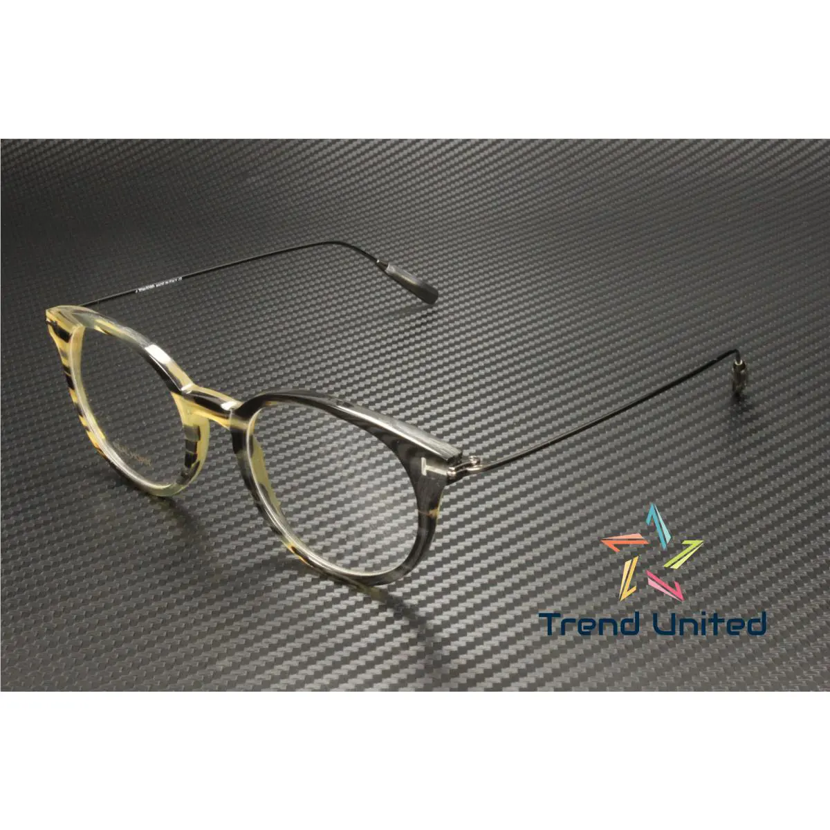 Tom Ford FT5723 P 064 Horn Coloured Horn 49 mm Men`s Eyeglasses