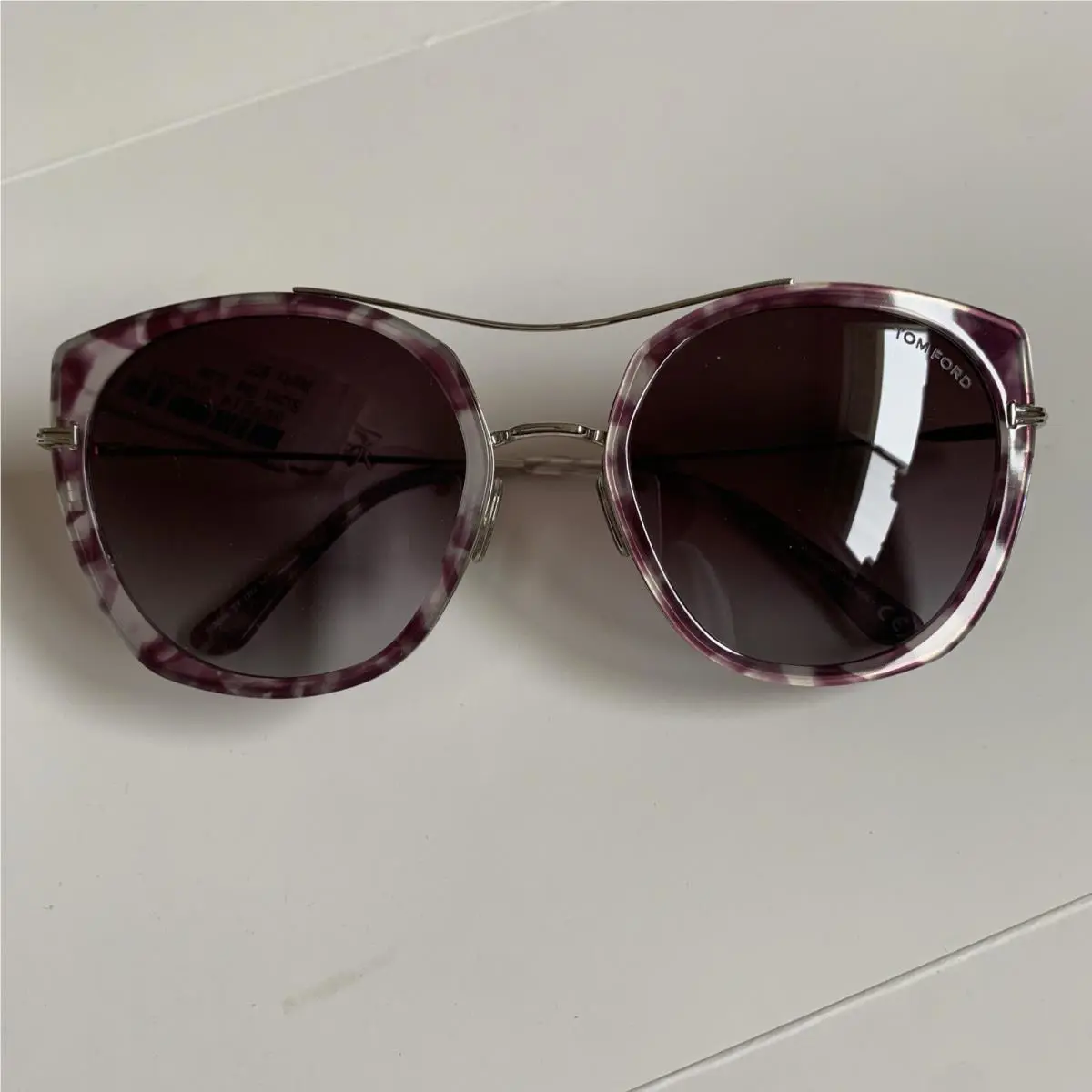 Tom Ford FT Joey 56T TF760 56-20 140 Lilac Havana/purple Gradient Sunglasses