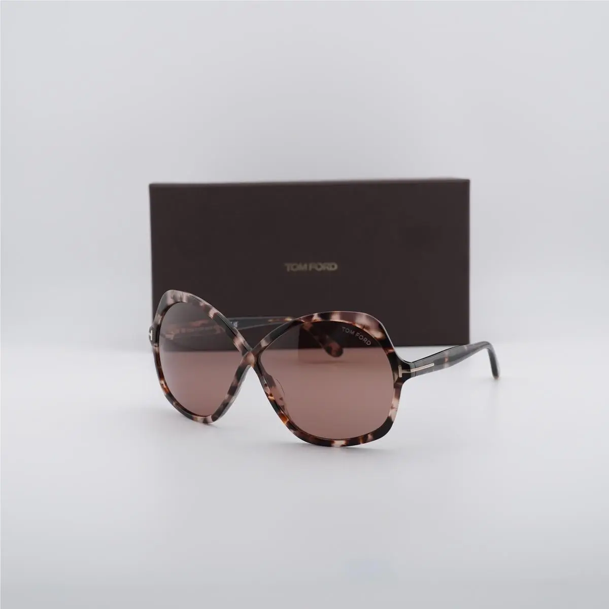 Tom Ford FT1013 55Y Coloured Havana/violet 64-07-135 Sunglasses