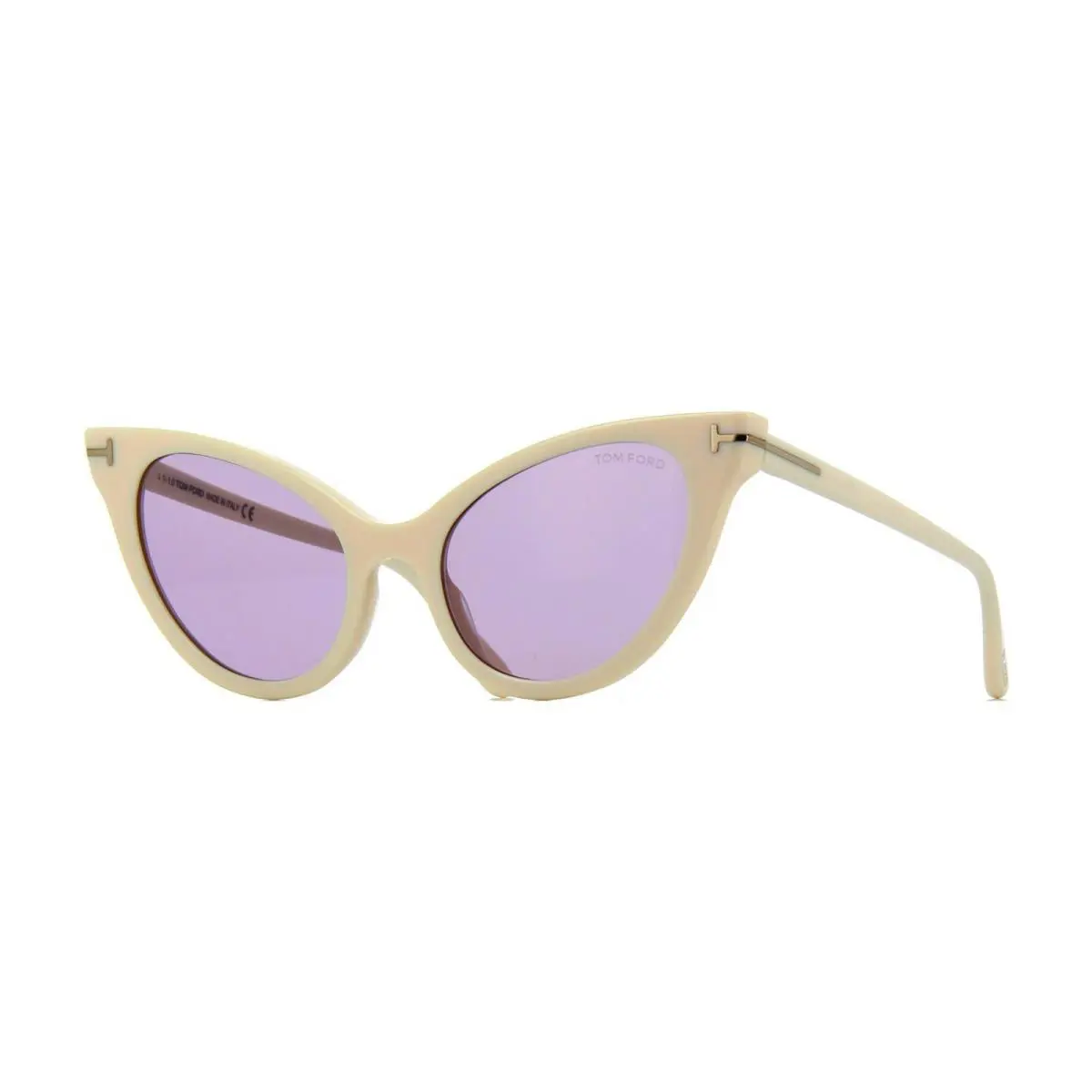 EVELYN-02 FT 0820 Ivory/violet 25Z Sunglasses by Tom Ford