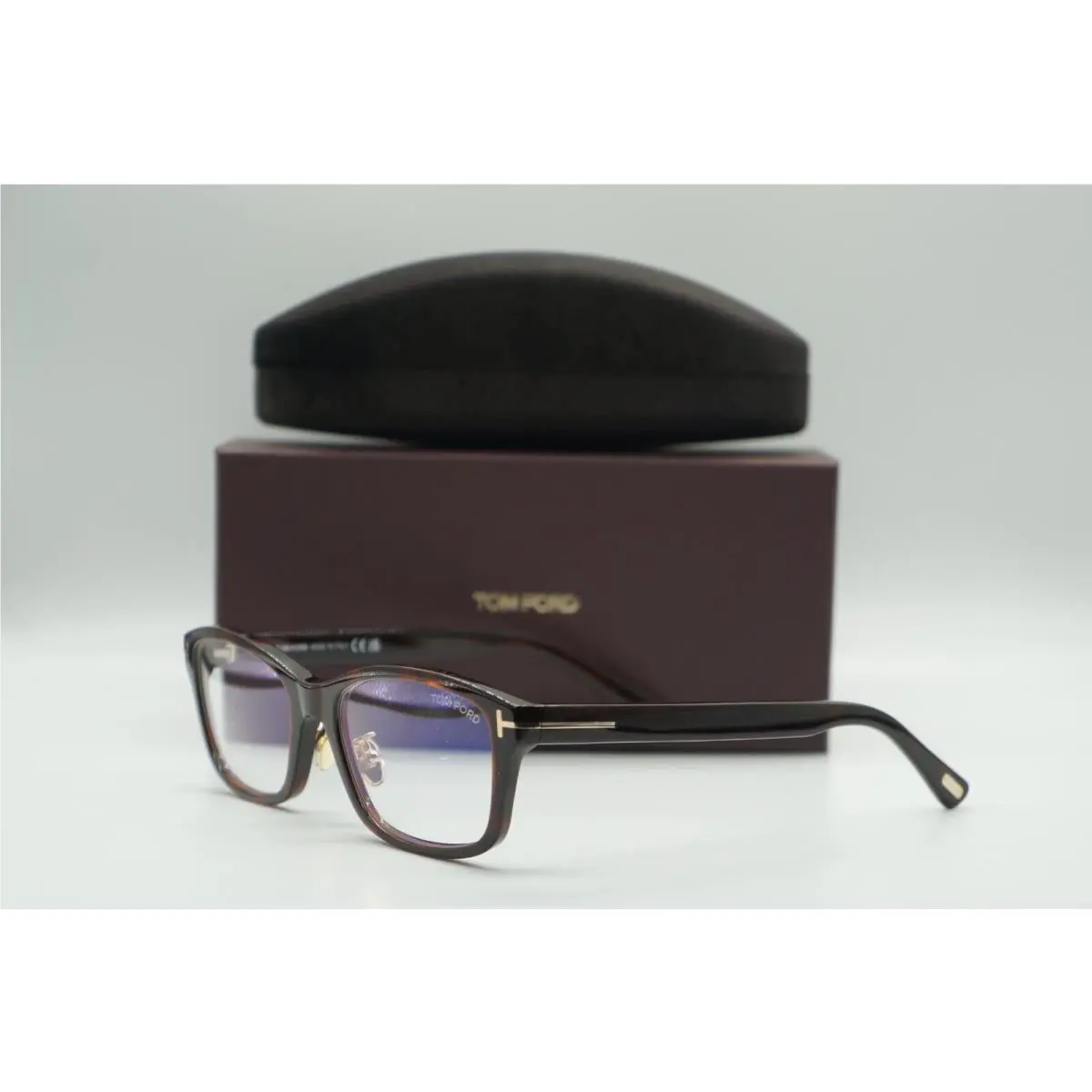 Tom Ford TF 5724-D-B 052 Brown Havana Eyeglasses Frames 56-19