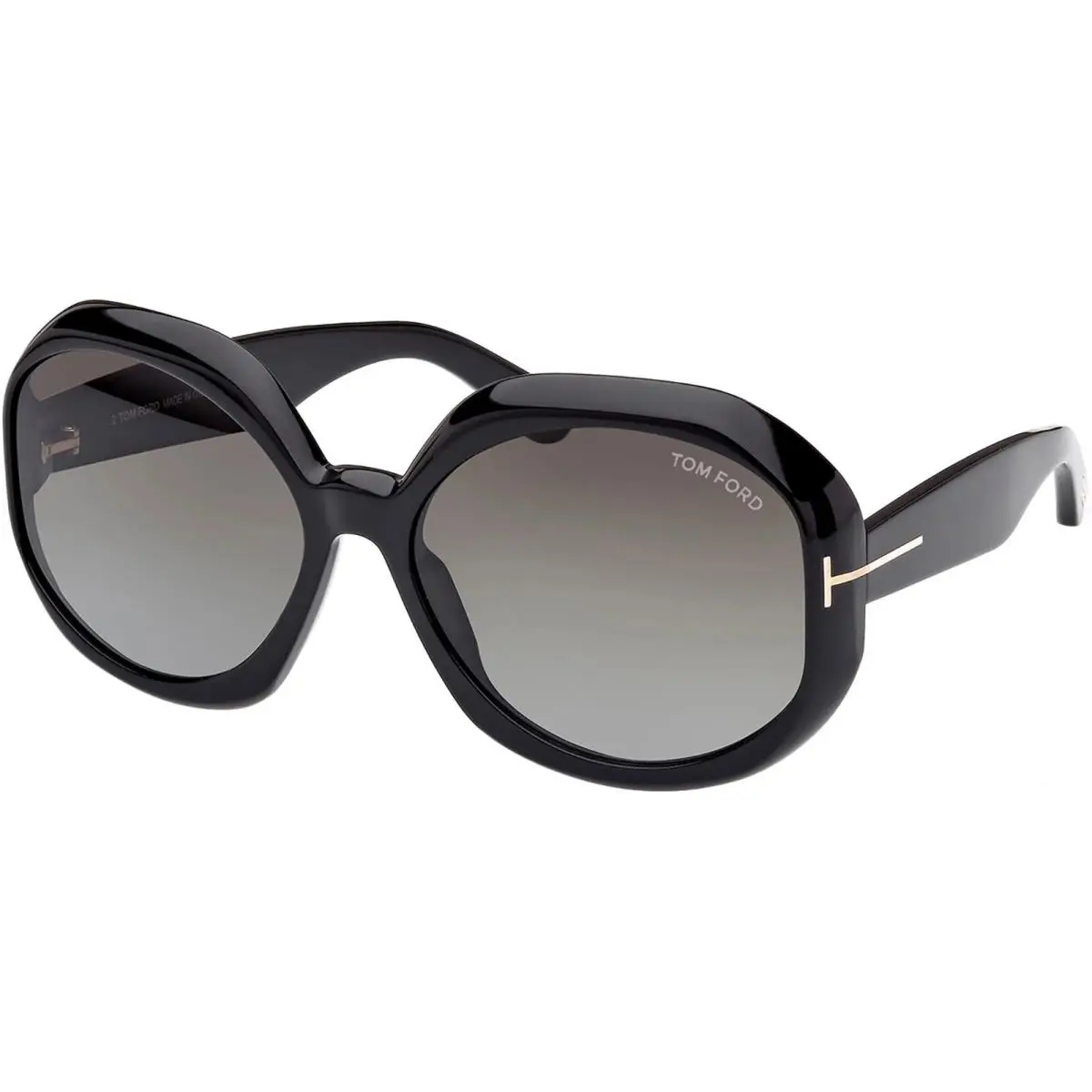 Sunglasses FT1011 Georgia-02 01B Black Smoke Woman Sunglasses 62MM by Tom Ford