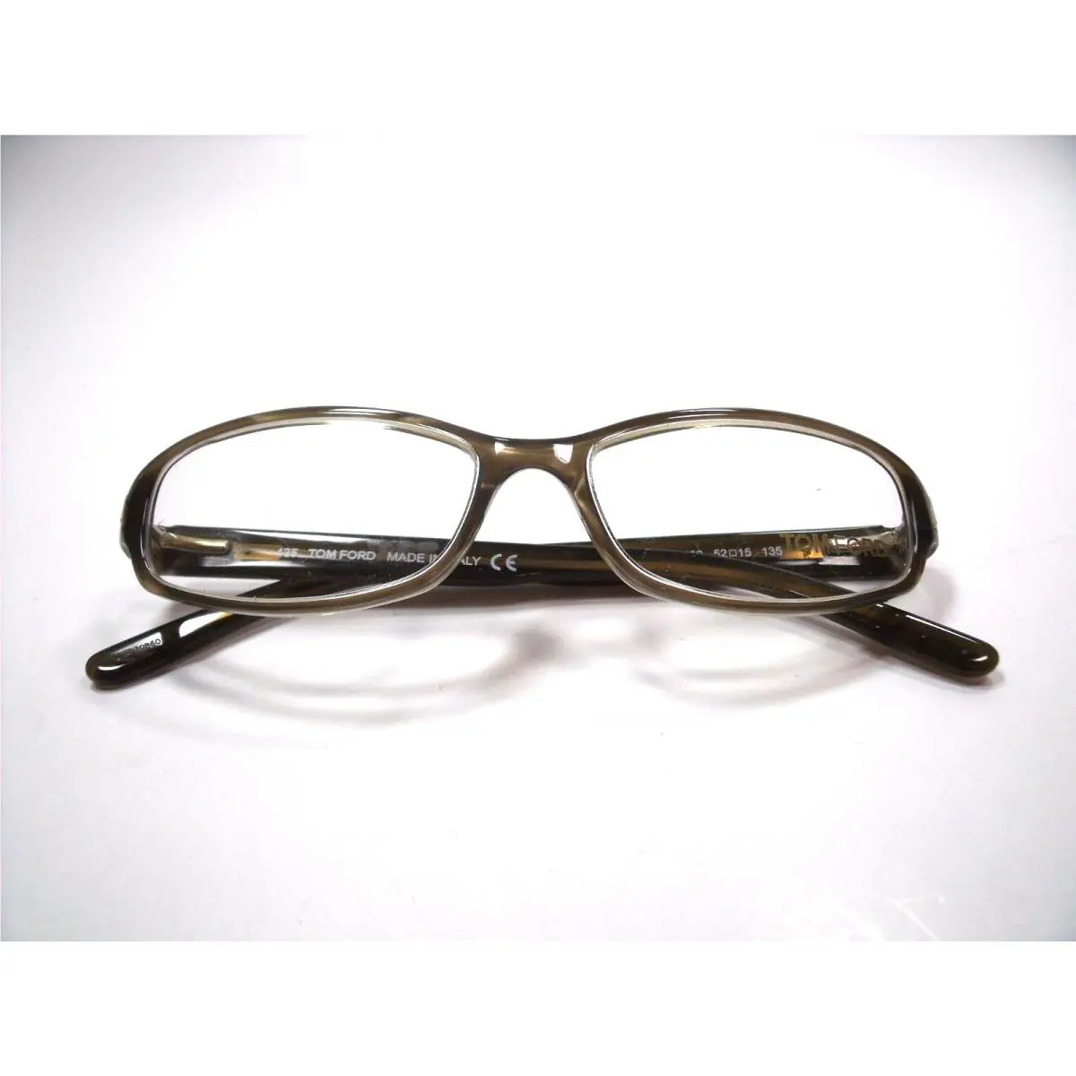 Tom Ford Eyeglasses TF 5087 Beige Marble U66 Size 52mm Optical Frame