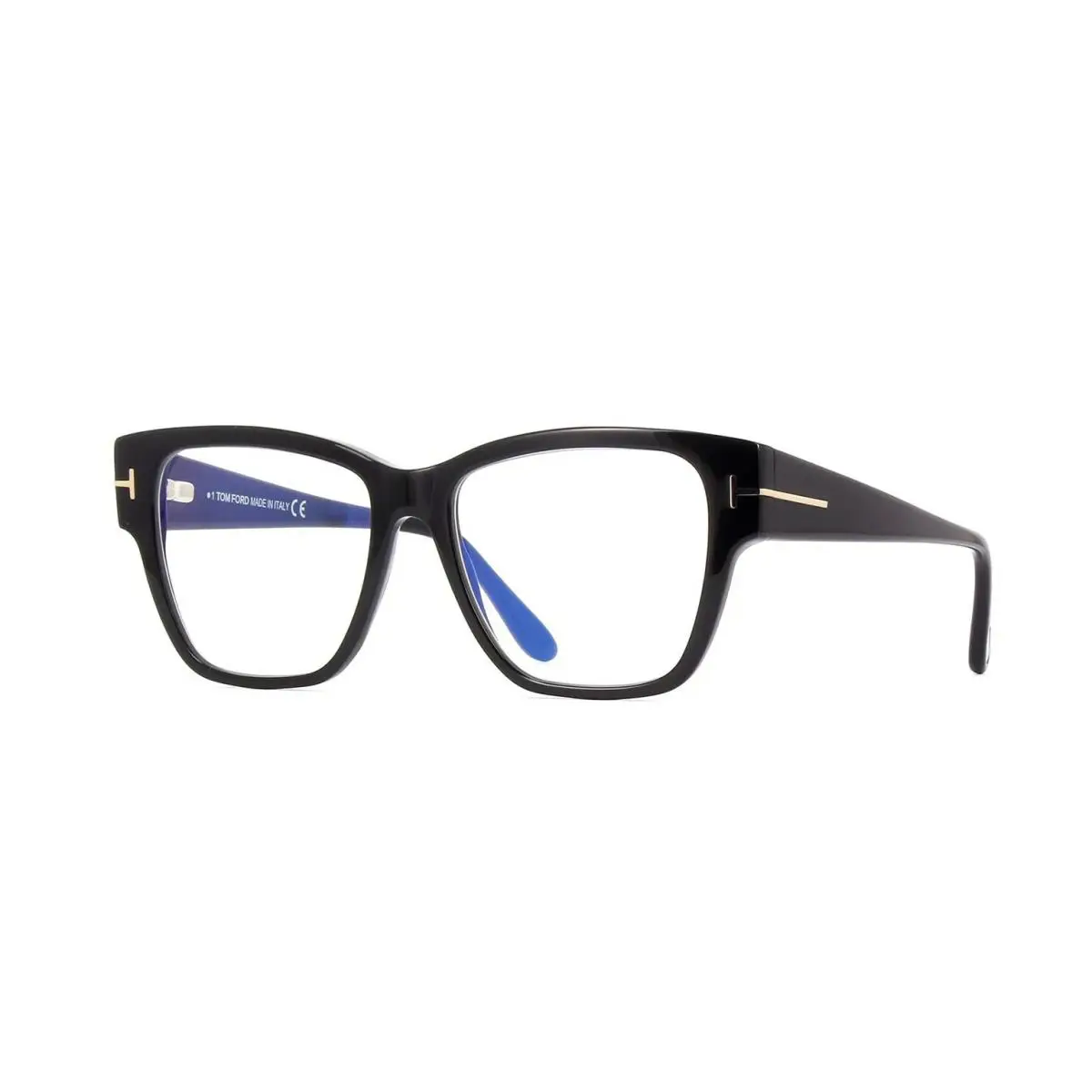 Tom Ford FT 5745-B Blue Block Shiny Black 001 Eyeglasses