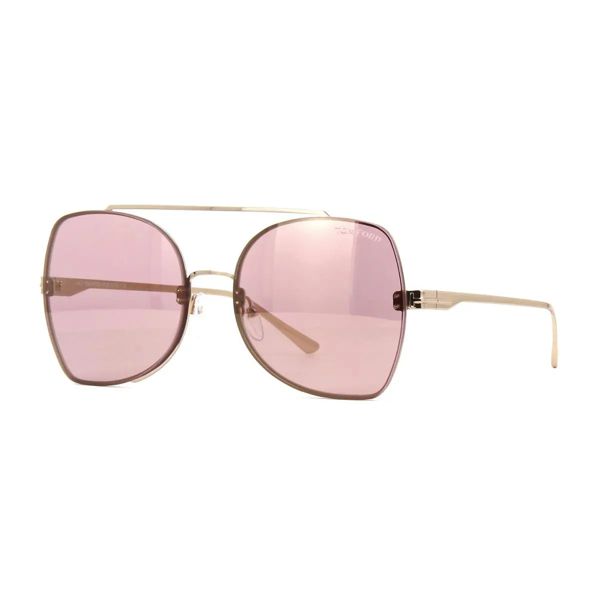 Tom Ford Scout FT 0656 Rose Gold/pink 28Z Sunglasses - Frame: Rose Gold, Lens: Pink