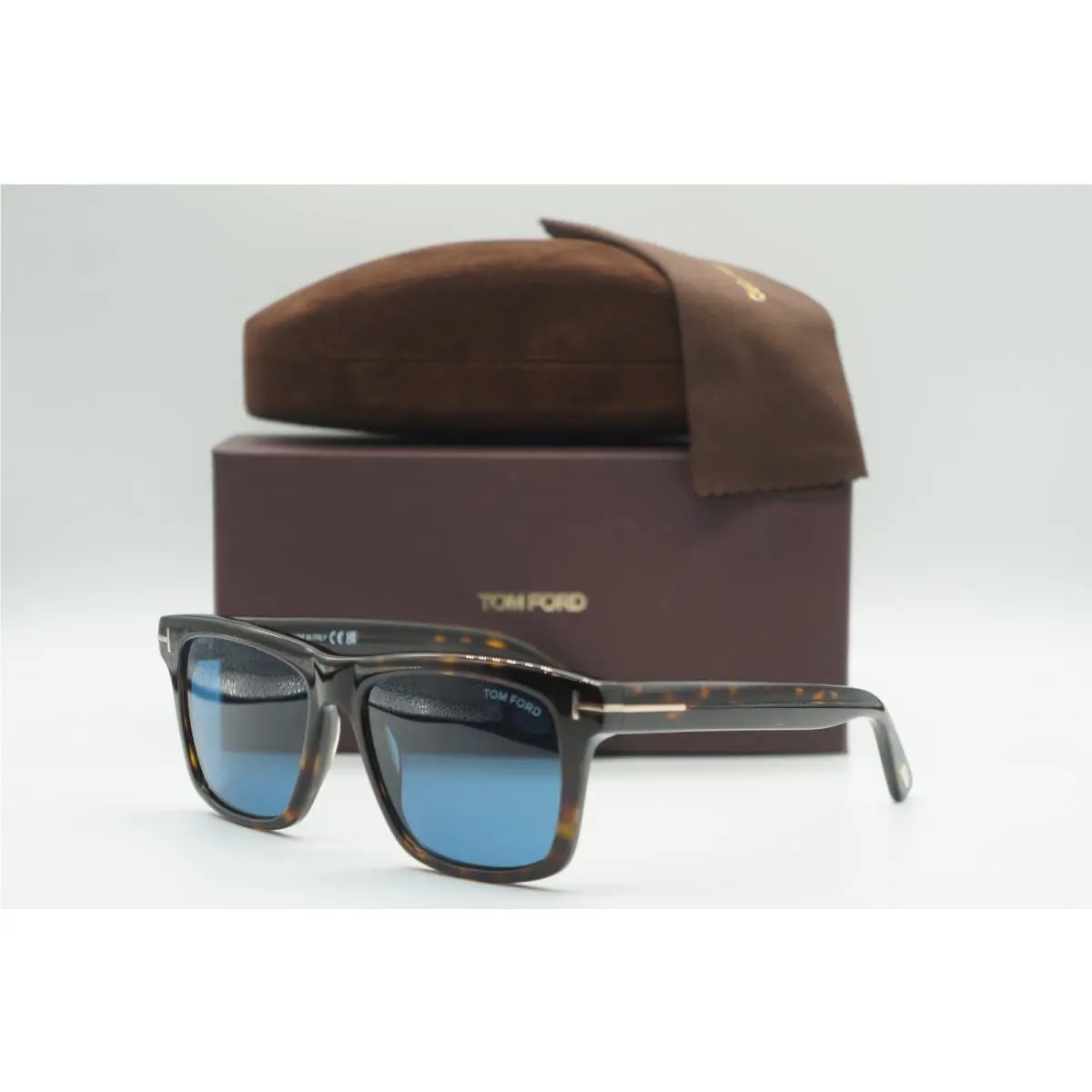 Tom Ford TF 906 52V Havana Blue Sunglasses Frames 56-17
