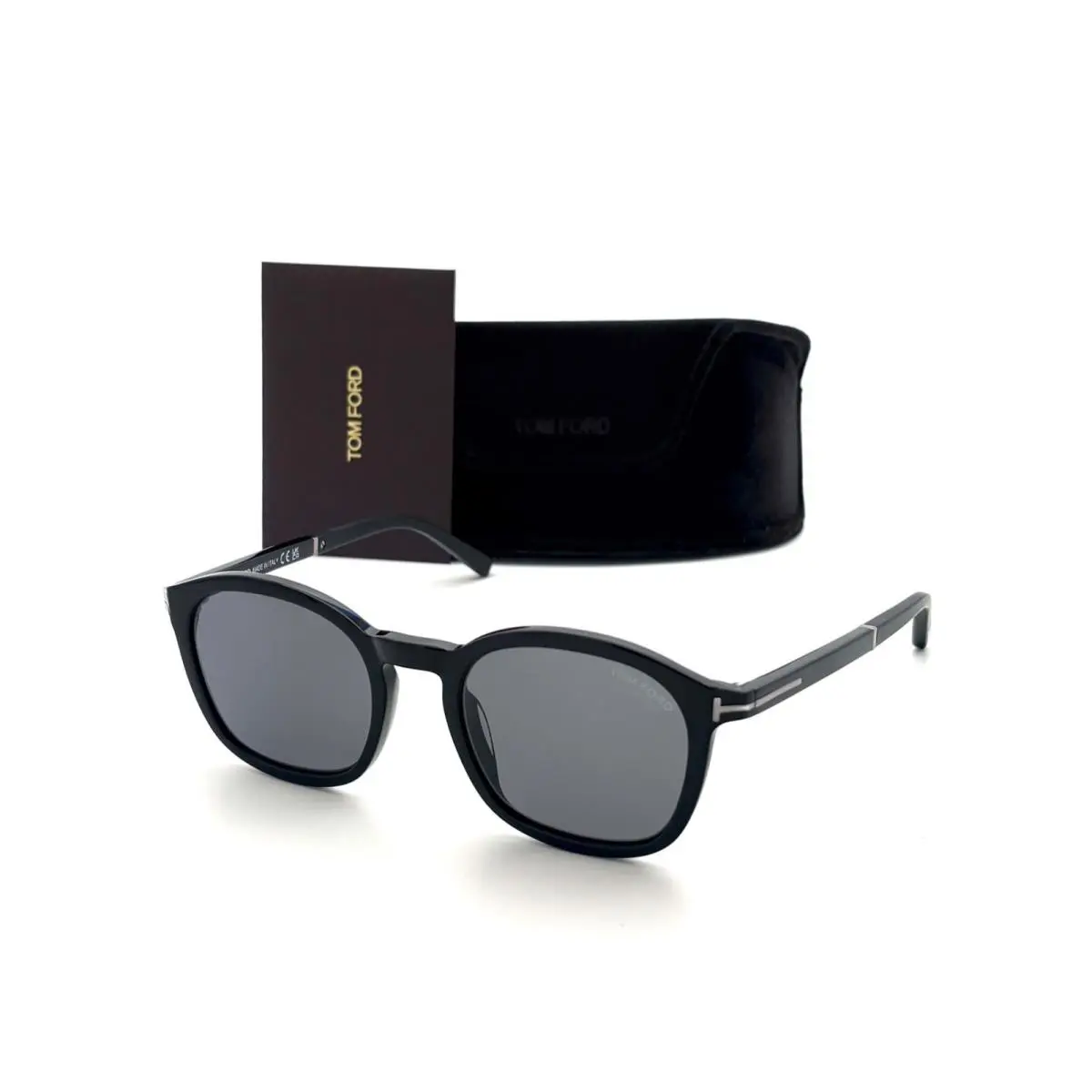 Tom Ford Jayson FT1020 01D Black / Gray Polarized 52mm Sunglasses