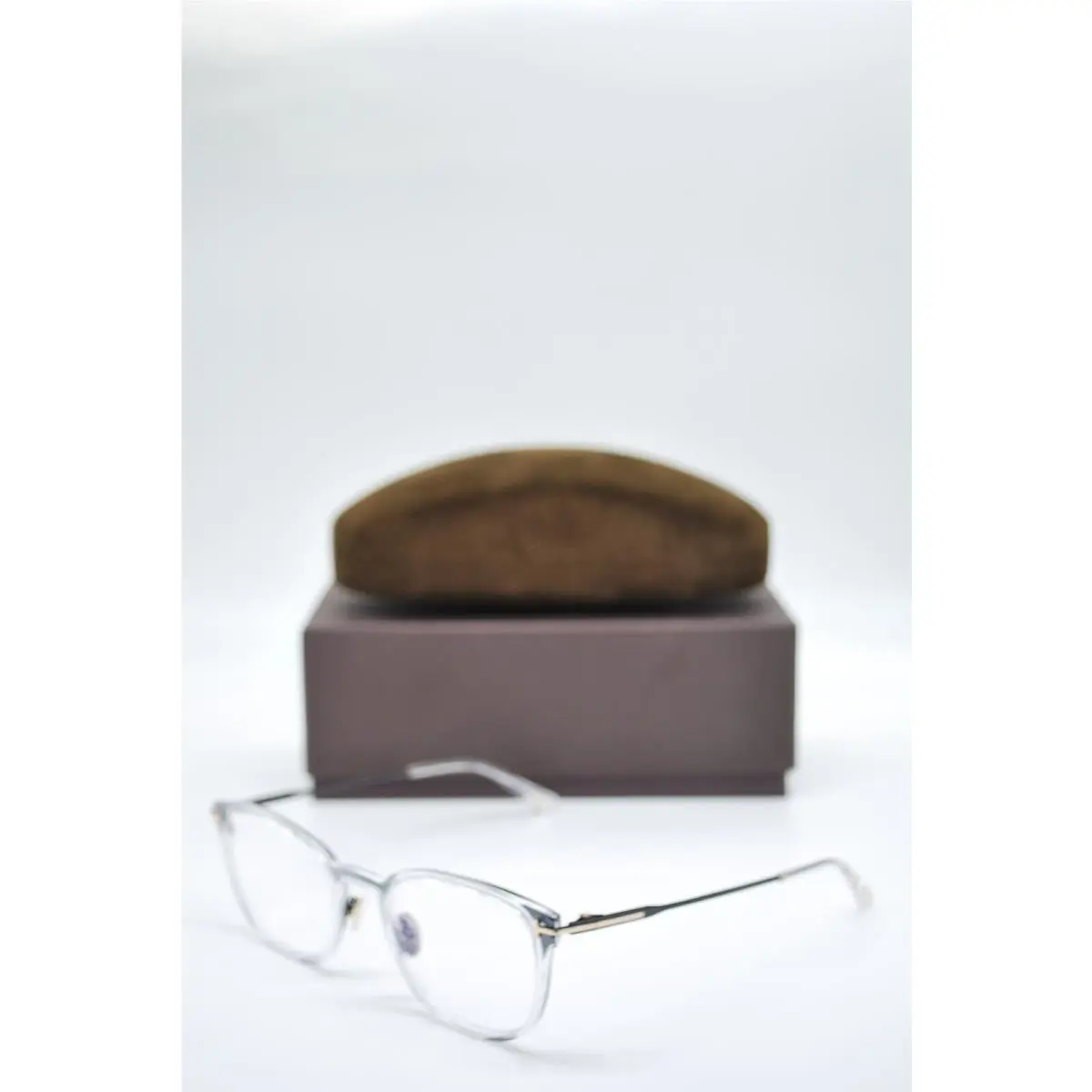 Tom Ford TF 5694-B 001 Clear Blue Block Eyeglasses Frames 52-22