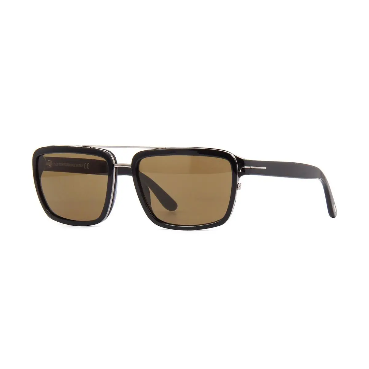 Tom Ford Anders FT 0780 Shiny Black Silver/brown 01J Sunglasses