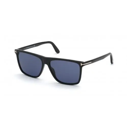 Tom Ford FT 0832 Fletcher 01V Black/blue Square Men`s Sunglasses