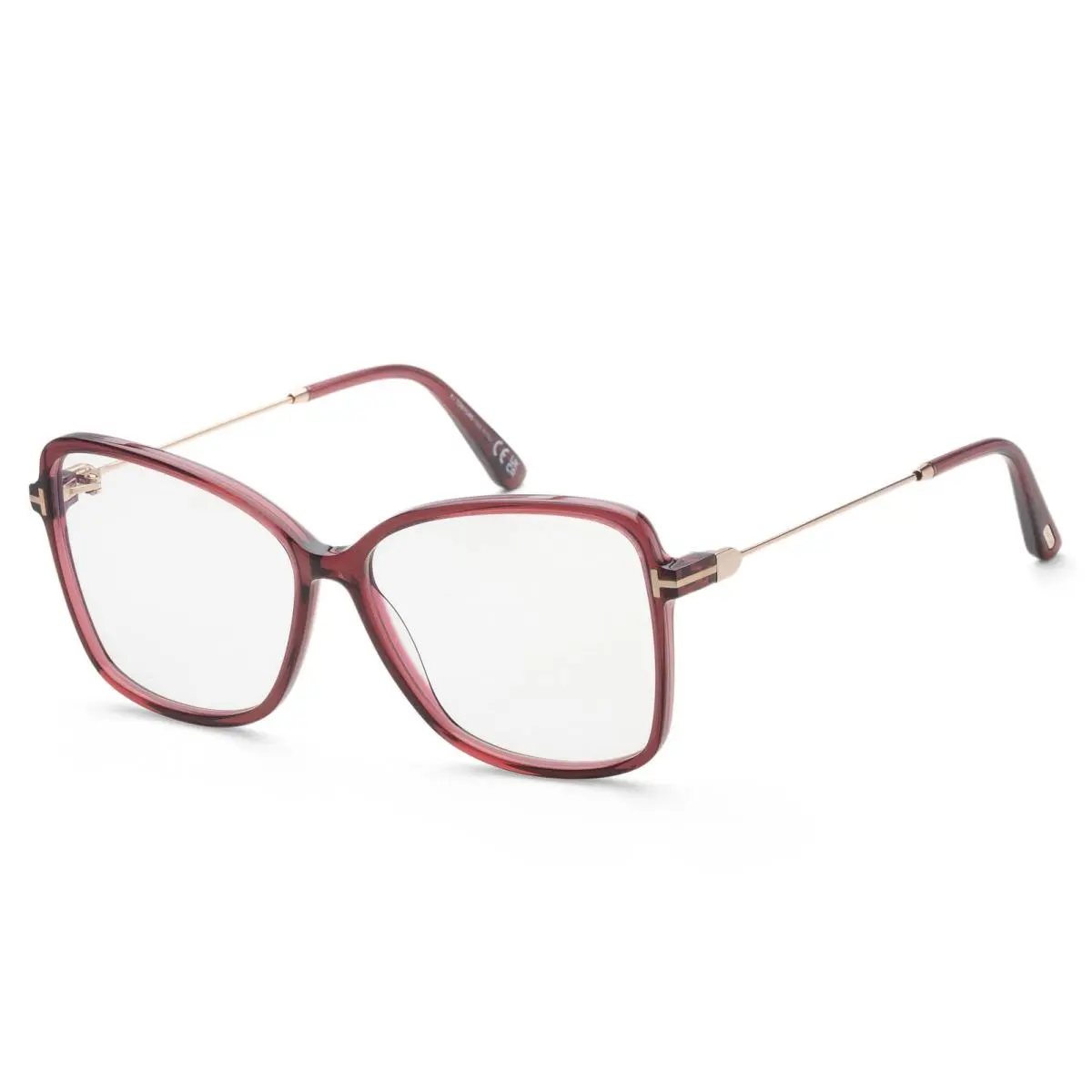 Tom Ford Women`s Fashion 55 mm Shiny Bordeaux Opticals FT5953-B-069-55