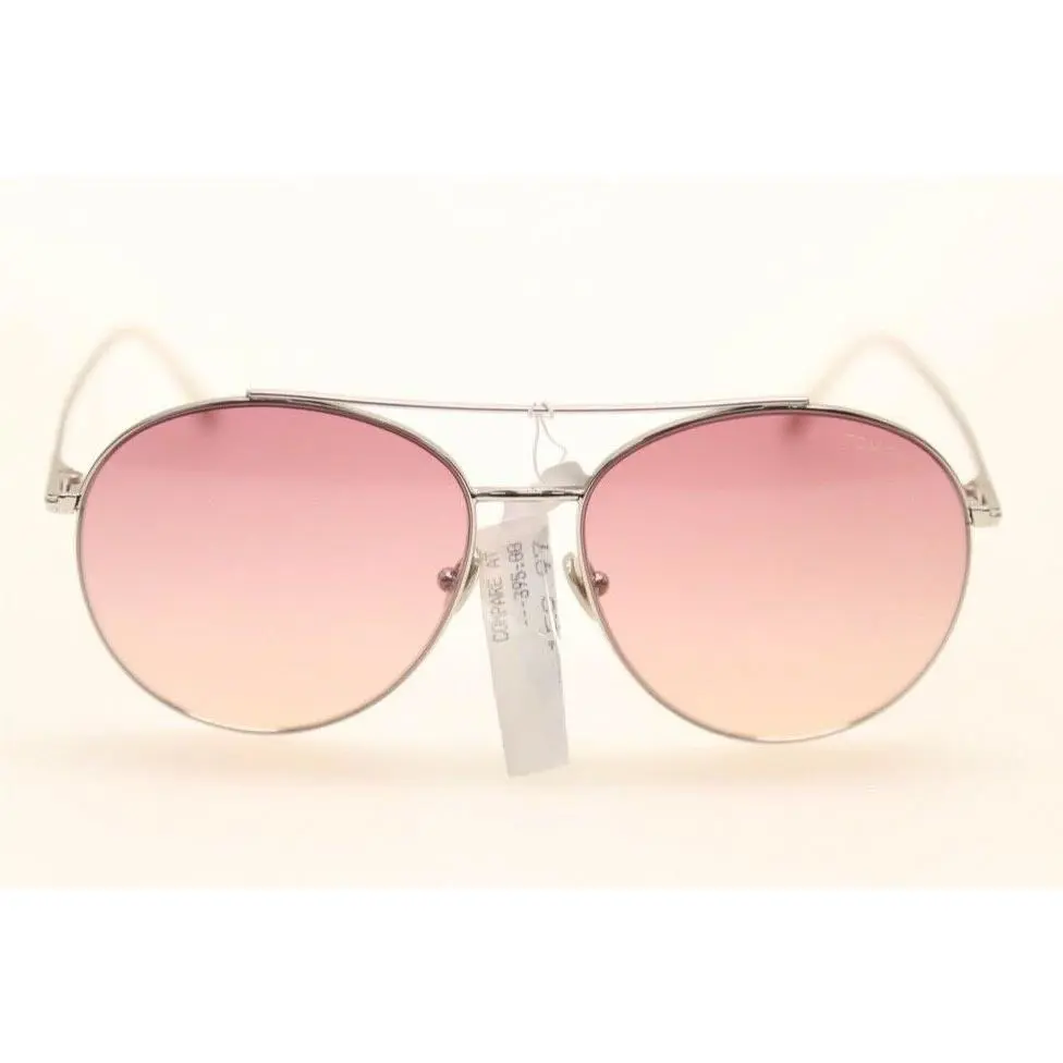 Tom Ford Cleo FT0757 16F TF757 Silver/pink 59mm Sunglasses 384