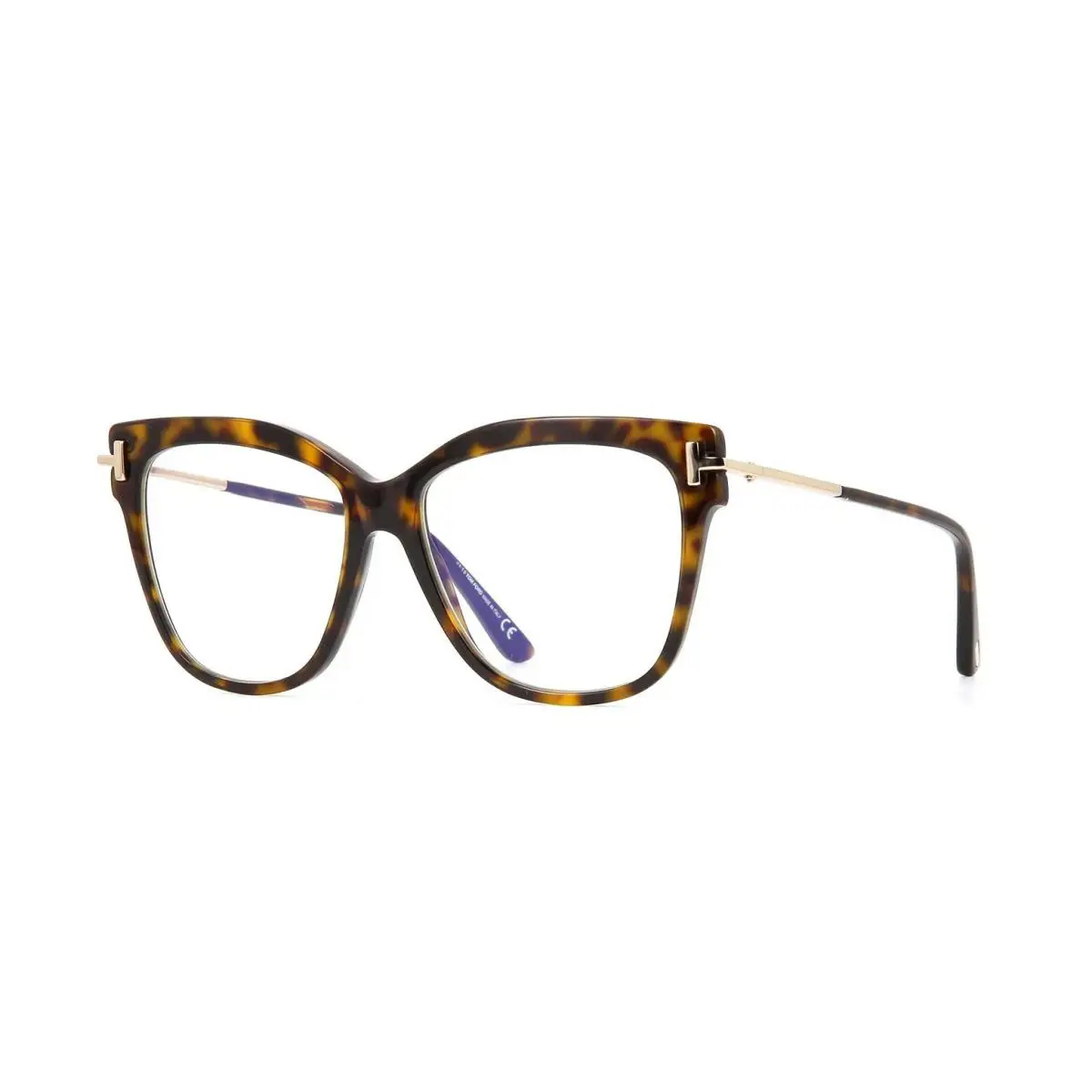 Tom Ford FT 5704-B Blue Block Dark Havana 052 Eyeglasses