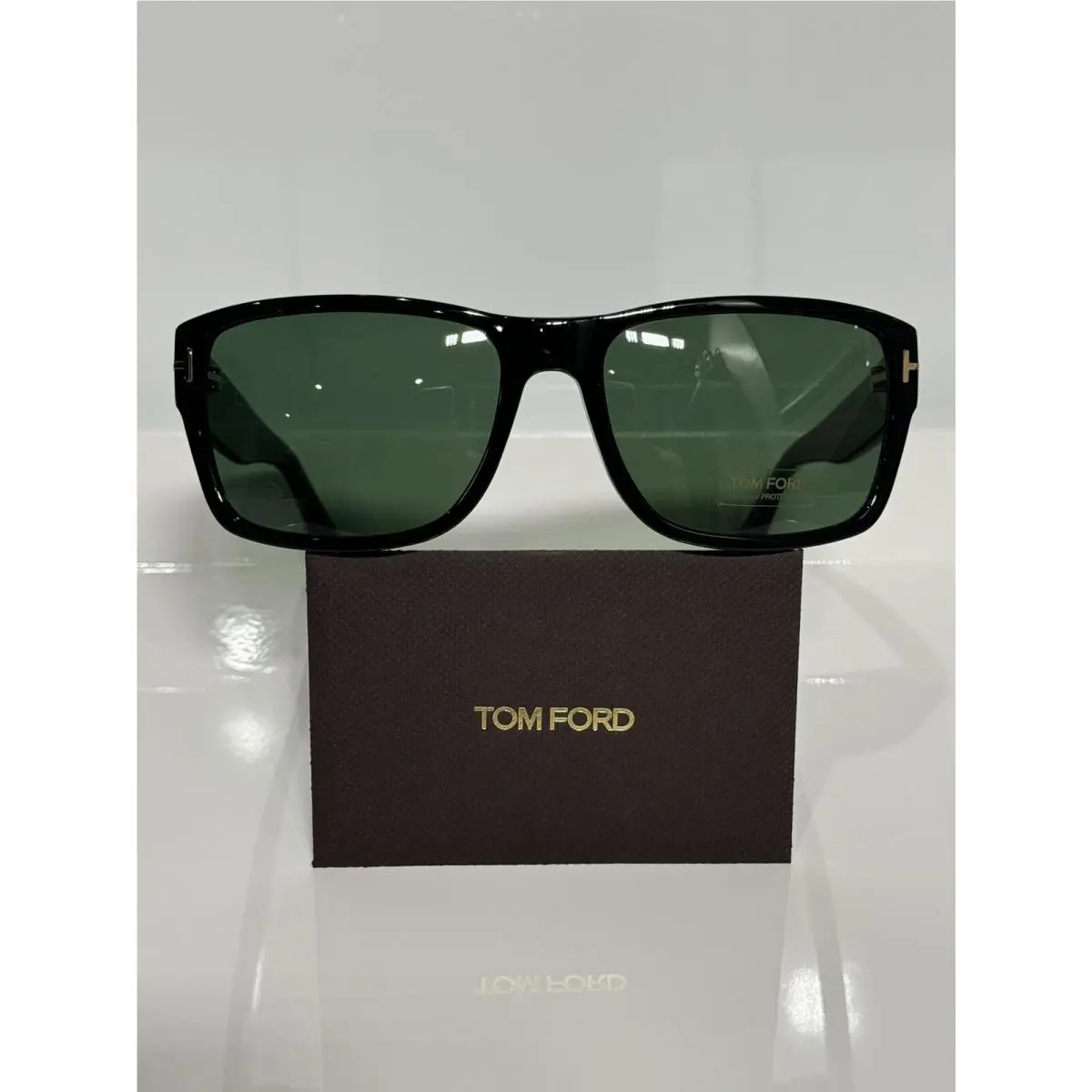 Tom Ford Mason TF445 01N Black Men’s Acetate Dark Green Sunglasses 58mm