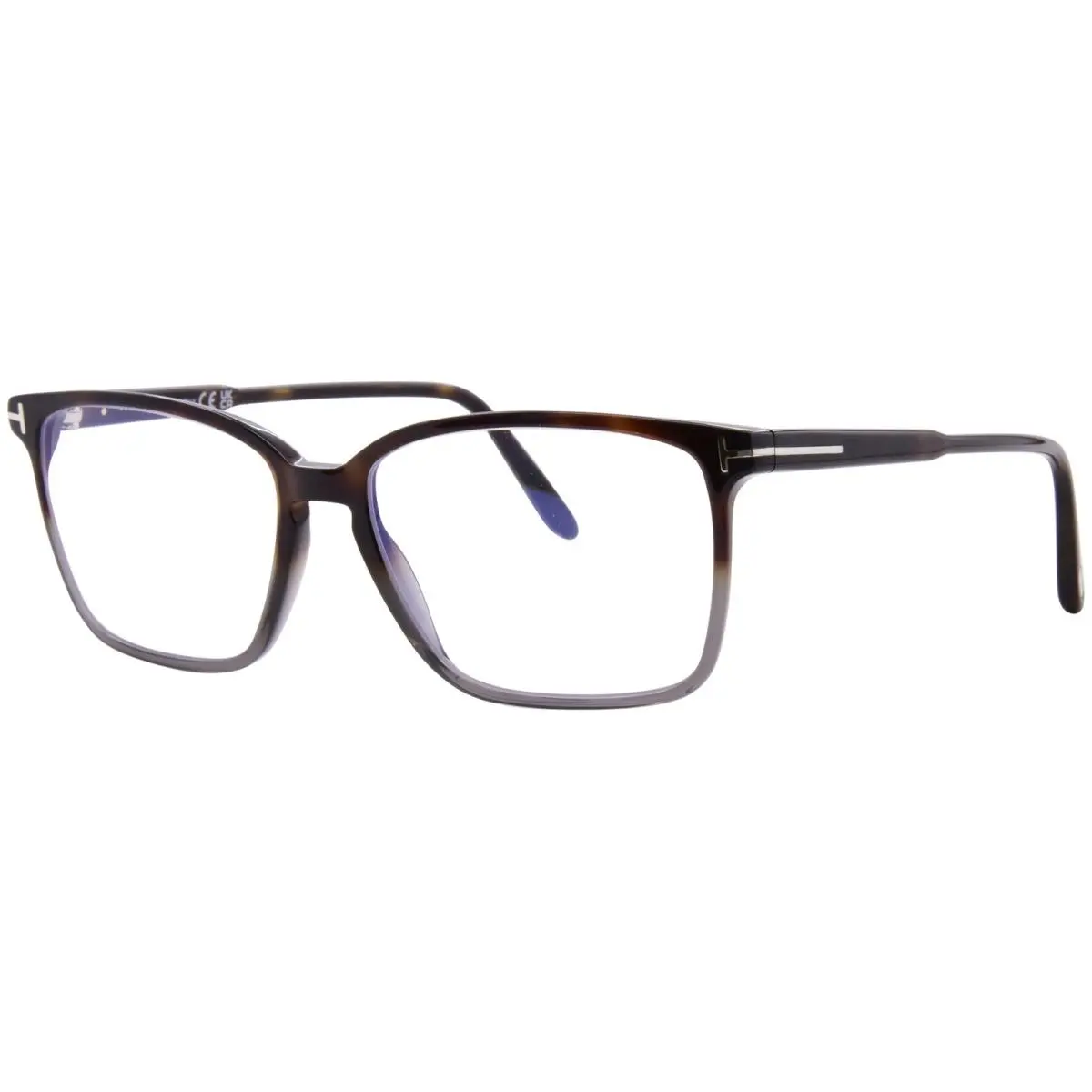 FT5695-B 052 Eyeglasses Men`s Dark Havana Full Rim Round Shape 49mm by Tom Ford