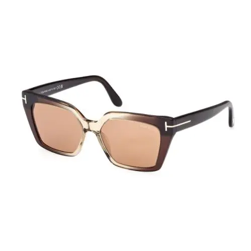 Winona FT1030 47J Light Brown/roviex Gradient Women`s Sunglasses by Tom Ford