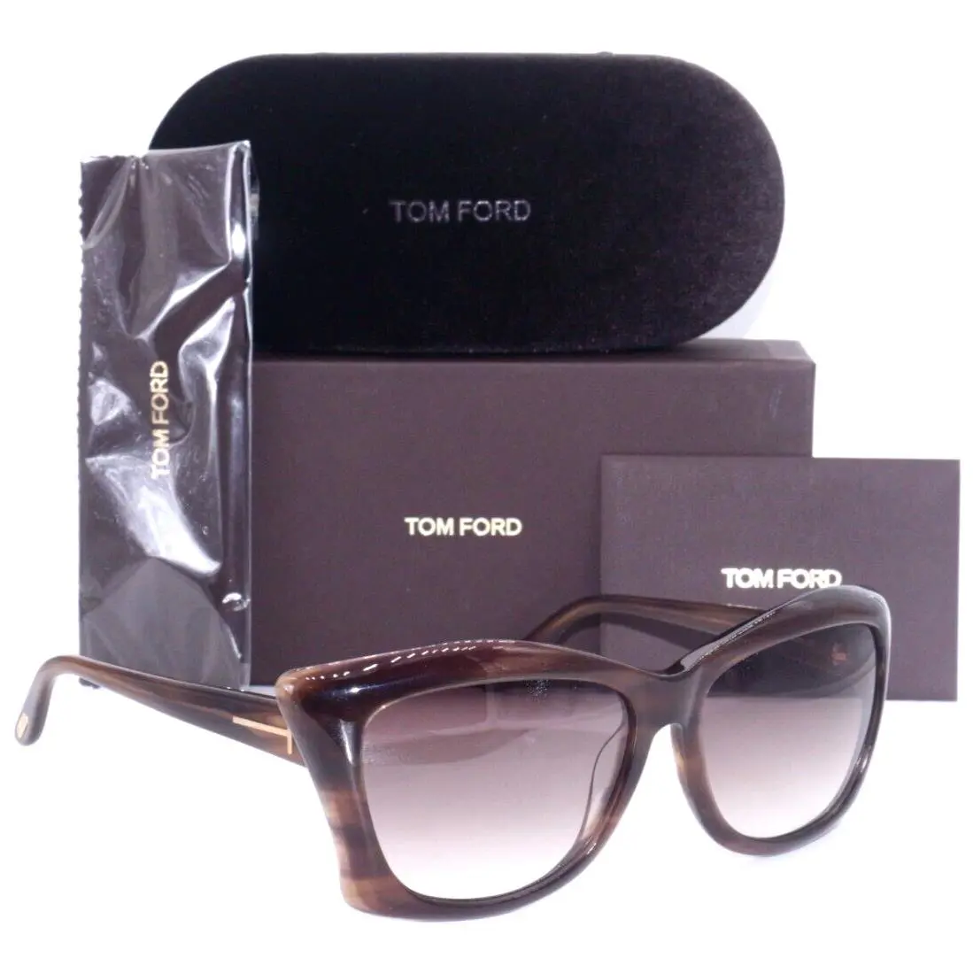 Tom Ford Lana TF 280 50F Tortoise/brown Gradient Lens Sunglasses 59-16