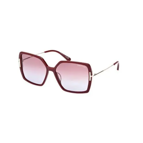 Tom Ford FT1039 Joanna 69Z Shiny Bordeaux/rose Gradient Women`s Sunglasses - Frame: Shiny Bordeaux, Lens: Rose