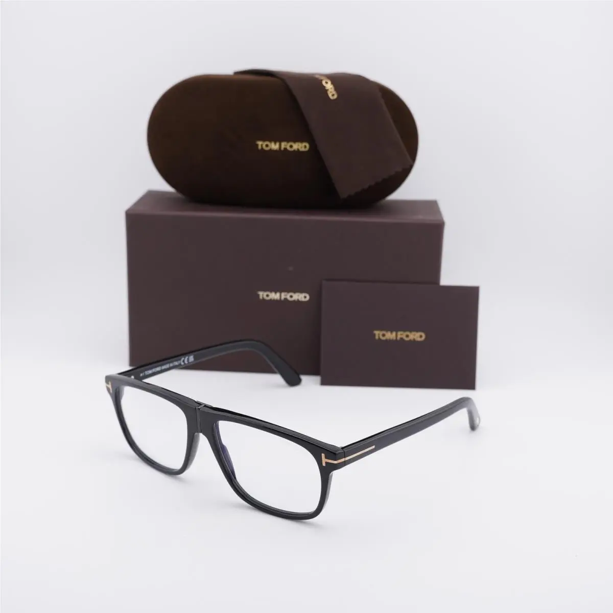 Tom Ford FT5978-B 001 Shiny Black 56mm Eyeglasses