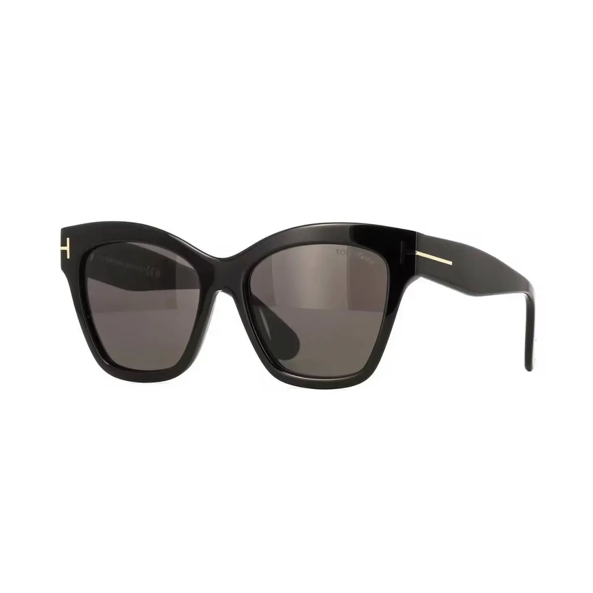 Tom Ford Elvira FT1217 Shiny Black/grey 01A Sunglasses - Frame: Shiny Black, Lens: Grey