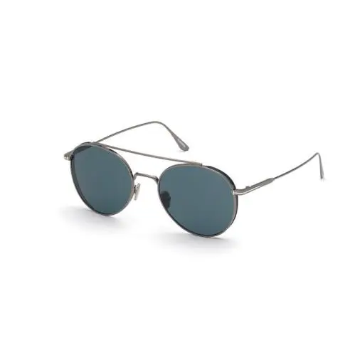 Tom Ford FT 0826 Declan 12V Ruthenium/teal Pilot Men`s Sunglasses