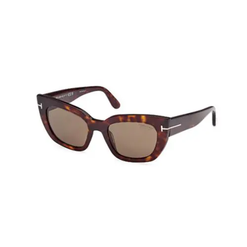Tomford Athena FT1190 52H Dark Havana/brown Polarized Cat-eye Women`s Sunglasses