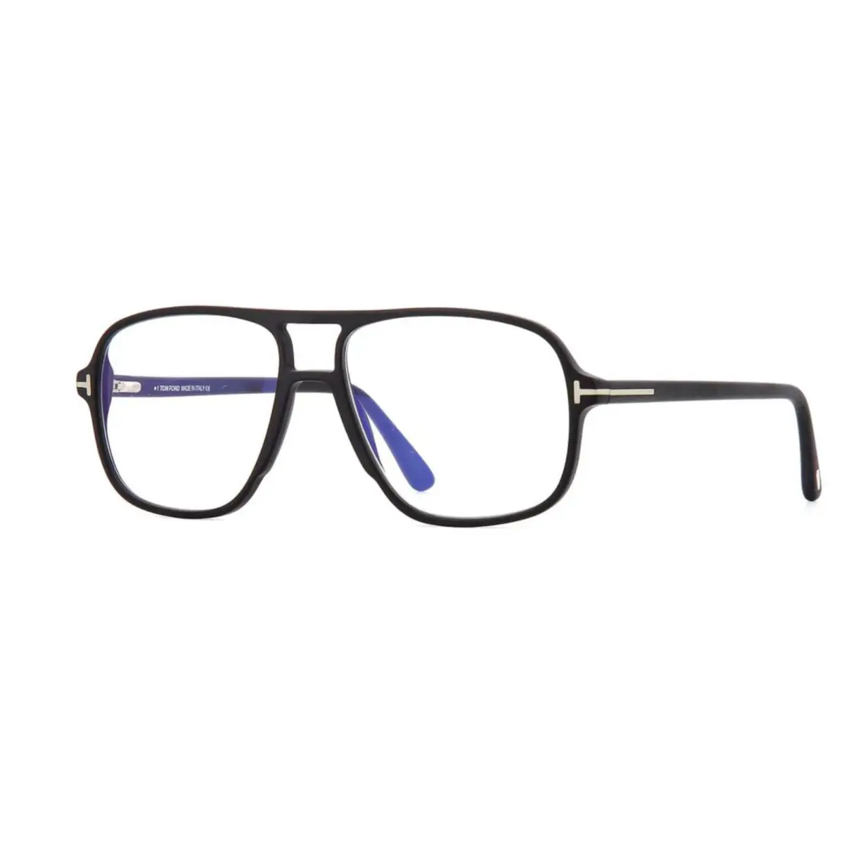 Tom Ford TF5737-B 002 56mm Matte Black Blue Light Eyeglasses Frames Italy