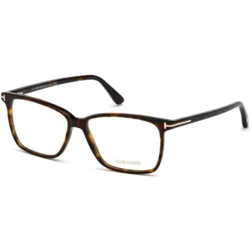 Tom Ford FT 5478-B Blue Block Dark Havana 052 Eyeglasses - Frame: dark havana