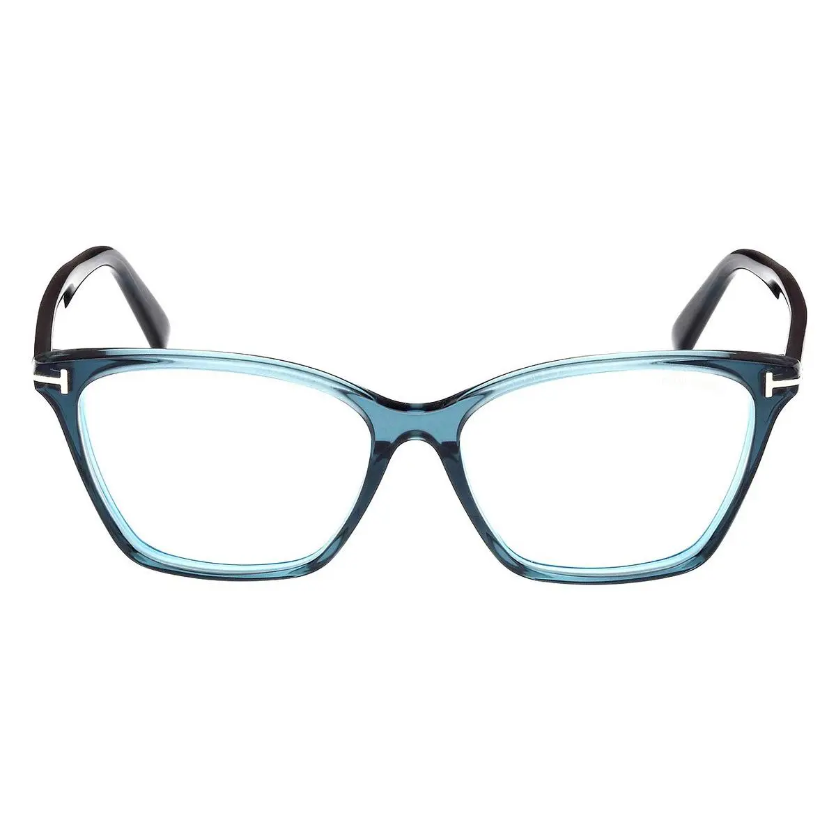Tom Ford FT5949-B Eyeglasses Female Shiny Blue 56mm