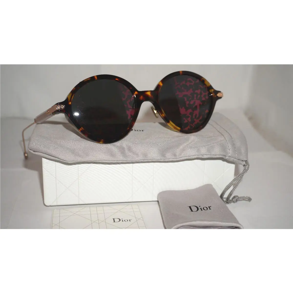 Tom Ford Christian Dior Sunglasses Rumbrage Havana Red Gold 0X3 52 20 135