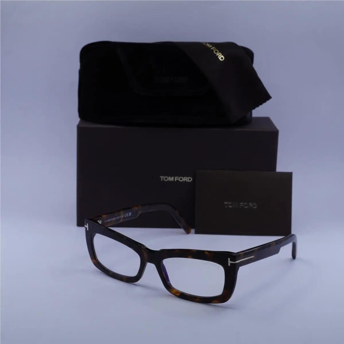 Tom Ford FT5966-B 052 Dark Havana 55mm Eyeglasses