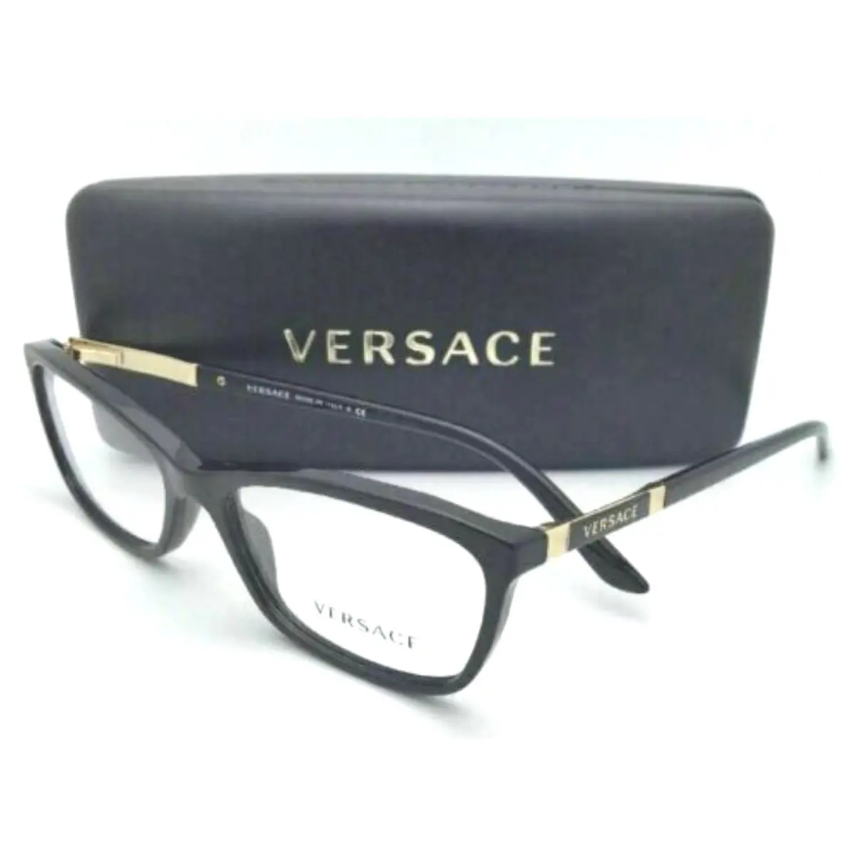 Versace Reading Glasses Mod. 3186 GB1 54-16 140 Black Gold Frames Readers