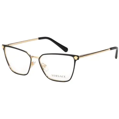 Versace Reading Glasses Mod. 1275 1433 54-15 Gold Black Cat Eye Frames Readers