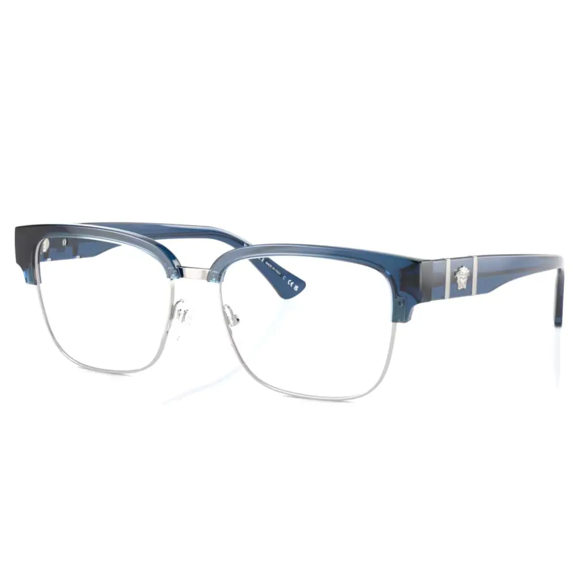 Versace Reading Glasses Mod. 3348 5292 55-17 150 Blue Silver Frames Readers