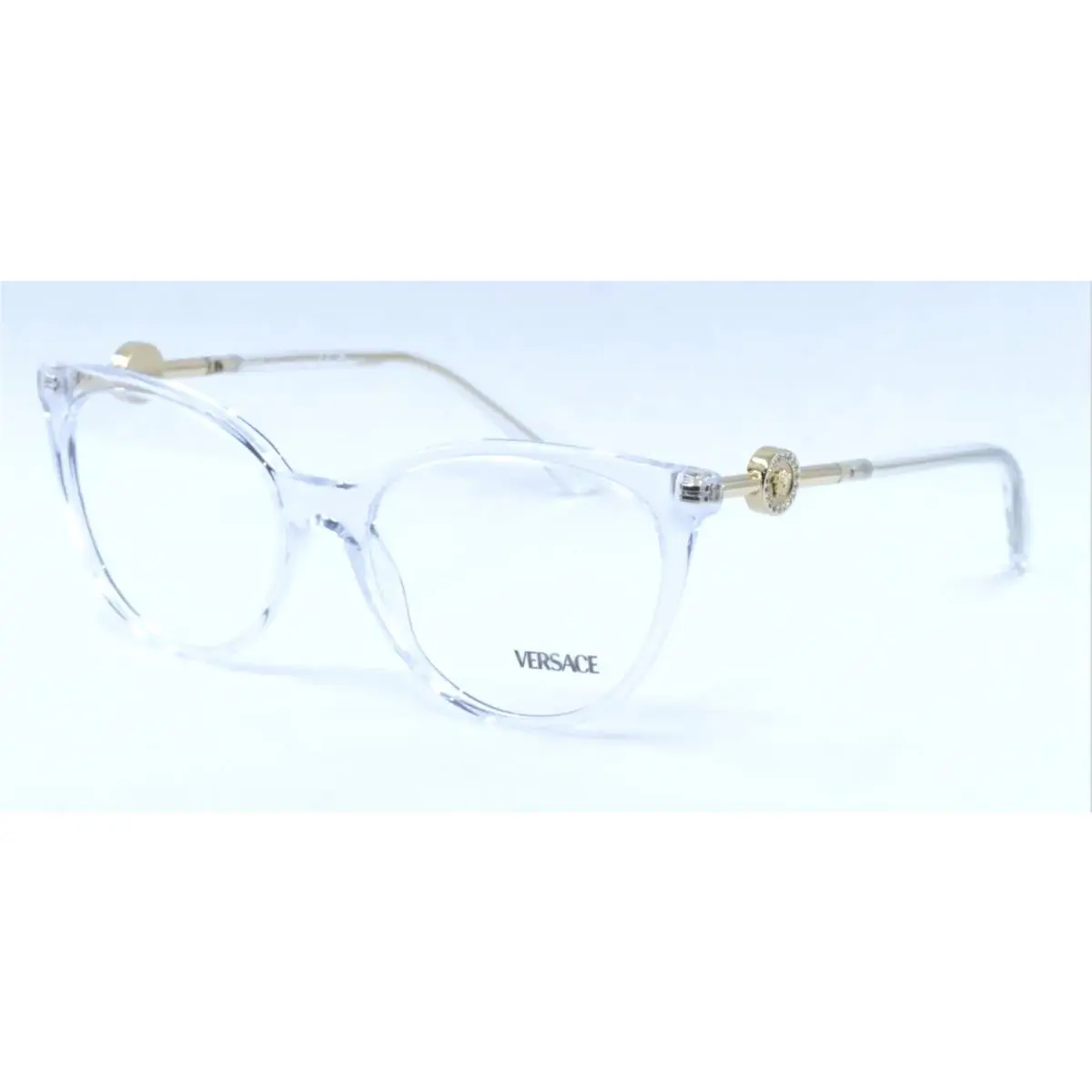 Versace Reading Glasses Mod. 3298-B 148 55-17 Crystal Gold Frames Readers