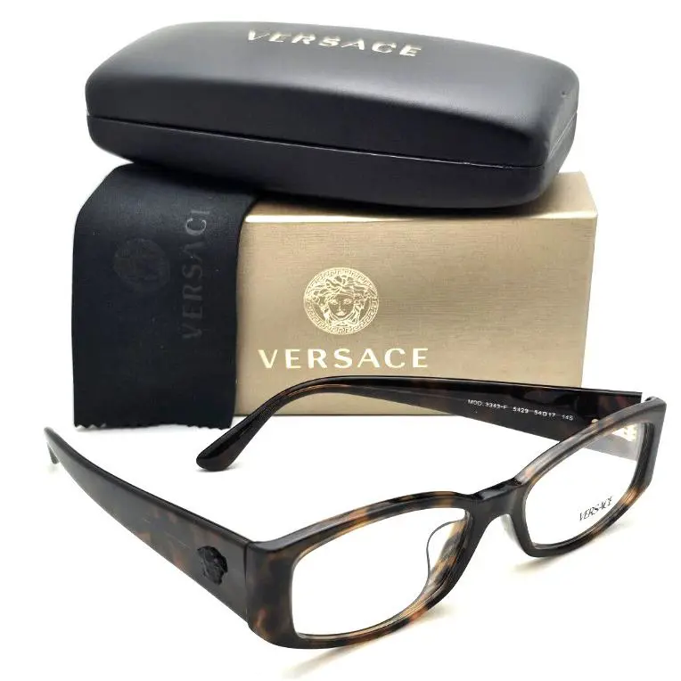 Versace Reading Glasses Mod. 3343-F 5429 54-17 145 Tortoise Frames Readers