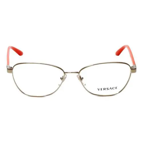 Designer Reading Glasses 1221-1252-54 in Pale Gold/orange 54mm by Versace