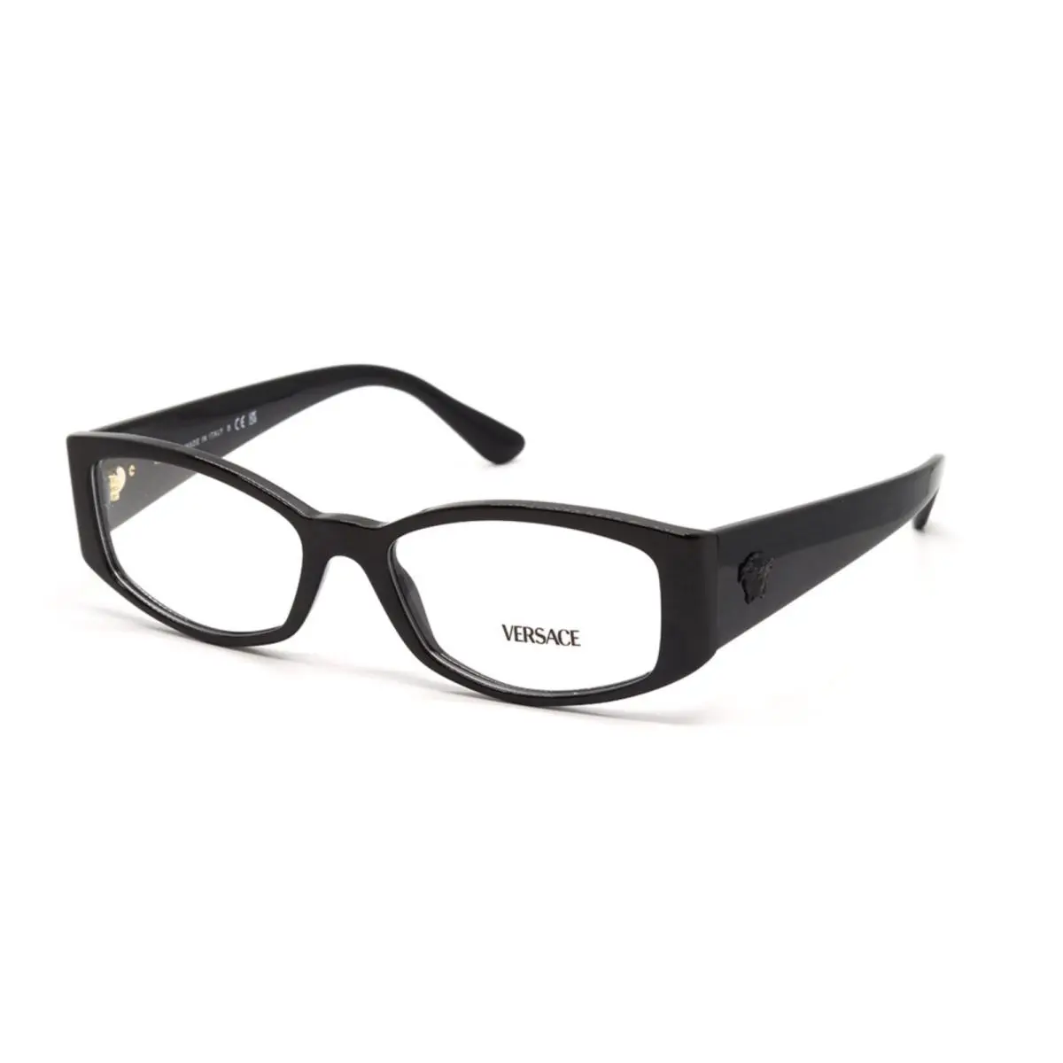 Versace Reading Glasses Mod. 3343 GB1 54-17 145 Shiny Black Frames Readers